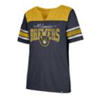 Women's '47 Brand Milwaukee Brewers Match Tri-blend Tee, Size: Medium, Blue