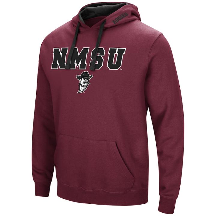 Men's New Mexico State Aggies Pullover Fleece Hoodie, Size: Small, Med Red