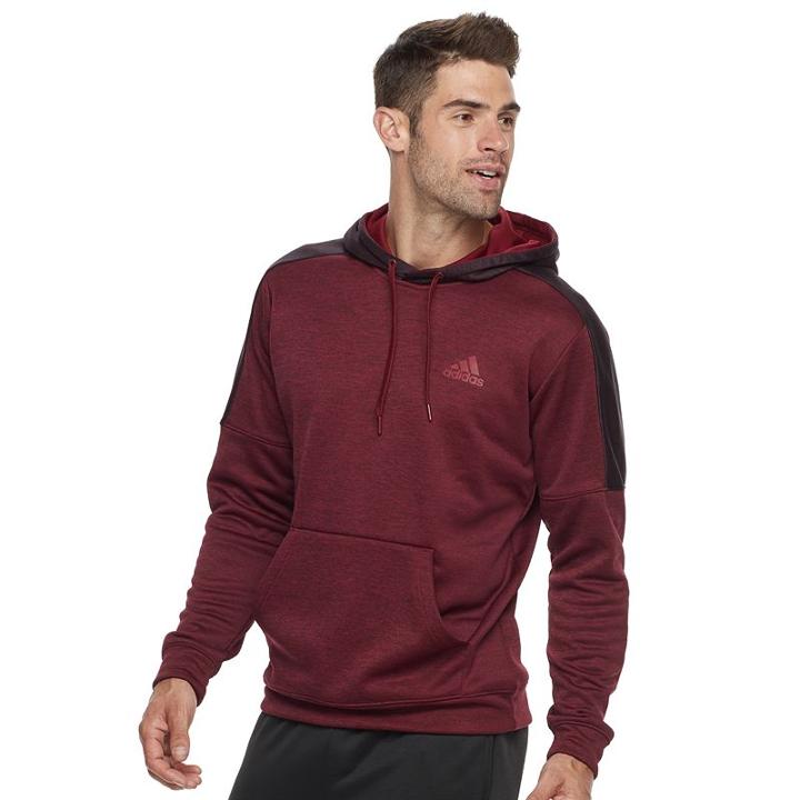 Men's Adidas Team Issue Pullover Hoodie, Size: Xl, Red Other