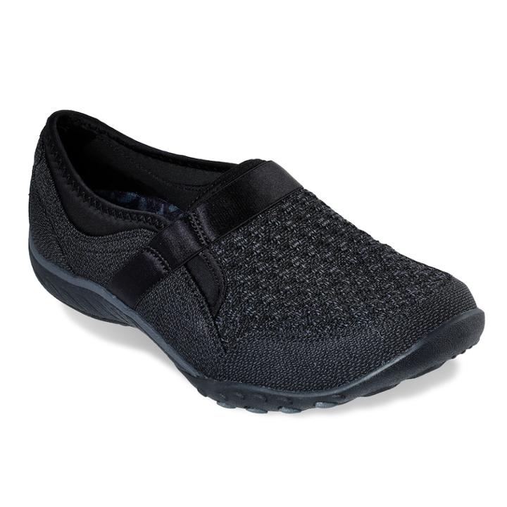 Skechers Relaxed Fit Breathe Easy Defiknit Women's Shoes, Size: 8, Grey (charcoal)