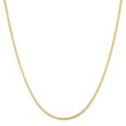 Rhodium-plated Sterling Silver Snake Chain Necklace, Women's, Size: 24, Yellow