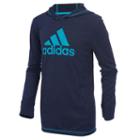 Boys 8-20 Adidas Climalite Hooded Tee, Size: Large, Blue (navy)