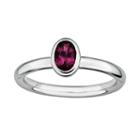 Stacks And Stones Sterling Silver Rhodolite Garnet Stack Ring, Women's, Size: 10, Red
