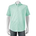 Men's Croft & Barrow&reg; True Comfort Classic-fit Stretch Button-down Shirt, Size: Large, Brt Green