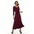 Women's Nina Leonard A-line Belted Dress, Size: Large, Light Pink