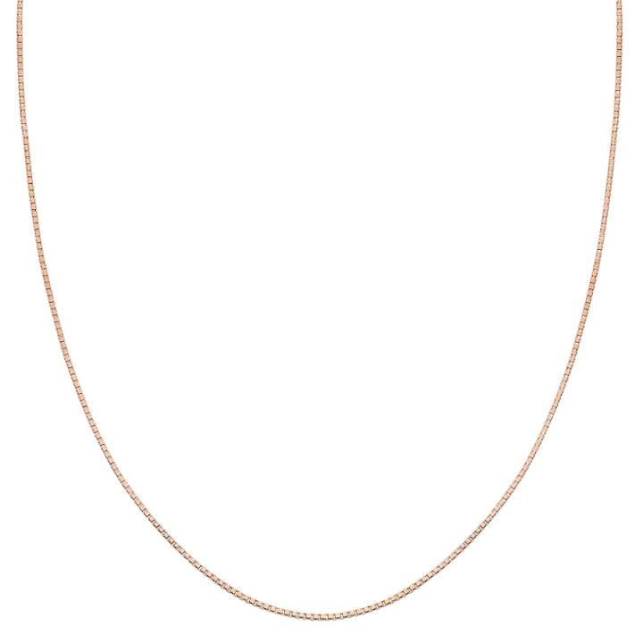 Primrose 14k Rose Gold Over Silver Box Chain Necklace, Women's, Size: 20, Pink