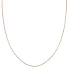 Primrose 14k Rose Gold Over Silver Box Chain Necklace, Women's, Size: 20, Pink