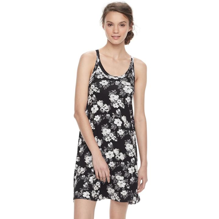 Juniors' So® Racerback Swing Dress, Teens, Size: Medium, Black