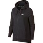 Women's Nike Speckle Fleece Zip-up Hoodie, Size: Medium, Grey (charcoal)