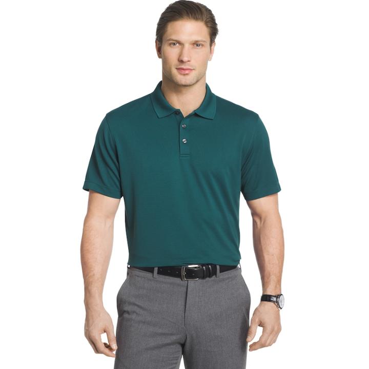 Men's Van Heusen Air Ottoman Regular-fit Polo, Size: Xxl, Blue