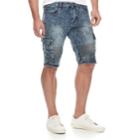 Men's Xray Slim-fit Moto Stretch Denim Cargo Shorts, Size: 32, Dark Blue