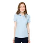 Juniors' Lee Uniforms Stretch Polo, Girl's, Size: Medium, Blue