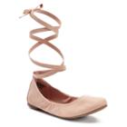 So&reg; Women's Lace-up Ballet Flats, Girl's, Size: Medium (5), Pink Other