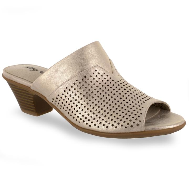 Easy Street Posh Women's Mules, Size: 9 Wide, Gold