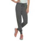Women's Tek Gear&reg; French Terry Mid-rise Jogger Sweatpants, Size: Small, Dark Grey