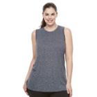Plus Size Tek Gear&reg; Easy Fit High-low Tank, Women's, Size: 3xl, Dark Blue