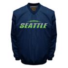 Men's Franchise Club Tone City Seattle Football Windshell Pullover Jacket, Size: Xxl, Blue (navy)