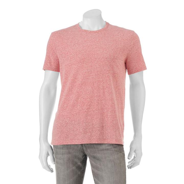 Men's Sonoma Goods For Life&trade; Heathered Everyday Tee, Size: Large, Med Pink