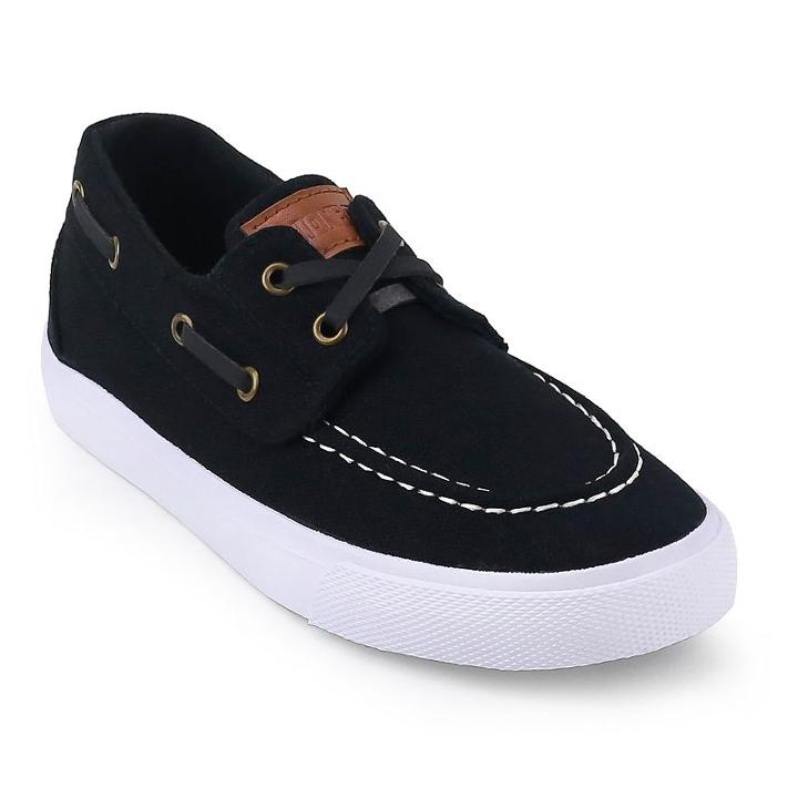 Unionbay Vale Boys' Boat Shoes, Boy's, Size: 4, Black