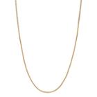 18k Gold Wheat Chain Necklace - 18 In, Women's, Size: 18