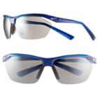 Men's Nike Tailwind Semirimless Wrap Sunglasses, Dark Blue