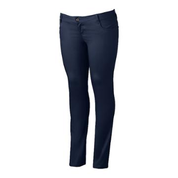 Juniors' Plus Size Lee Uniforms Skinny Pants, Girl's, Size: 16 W, Blue (navy)