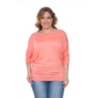 Plus Size White Mark Dolman Top, Women's, Size: 1xl, Pink Other