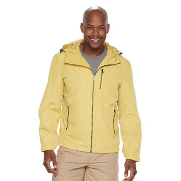 Men's F.o.g. By London Fog Hooded Hipster Jacket, Size: Large, Med Yellow