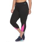 Plus Size Fila Sport&reg; Workout Crop Leggings, Women's, Size: 3xl, Med Pink