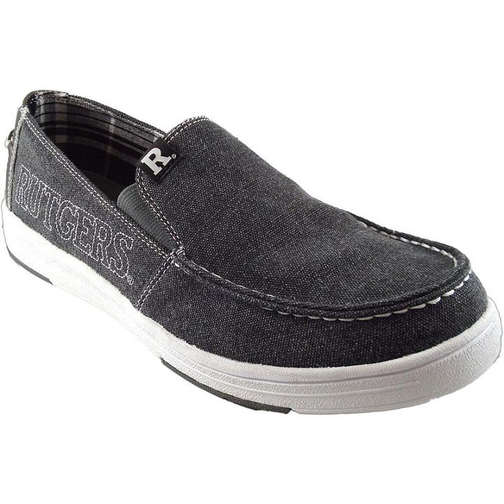 Men's Rutgers Scarlet Knights Sedona Slip-on Shoes, Size: 12, Grey