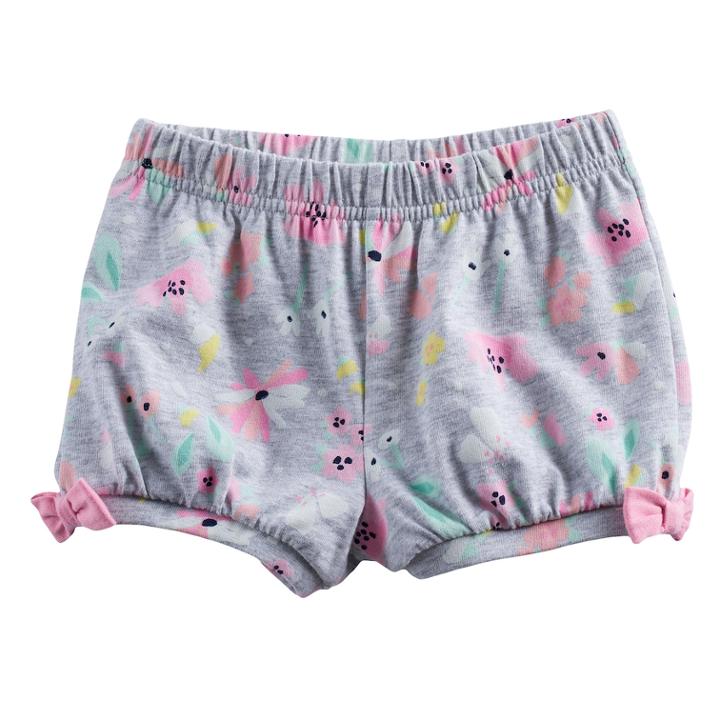 Baby Girl Jumping Beans&reg; Bubble Shorts, Size: 12 Months, Light Grey