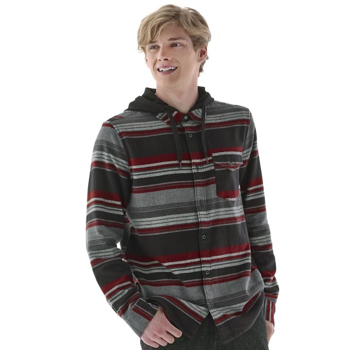 Men's Vans Levels Out K Hooded Jacket, Size: Xl, Black