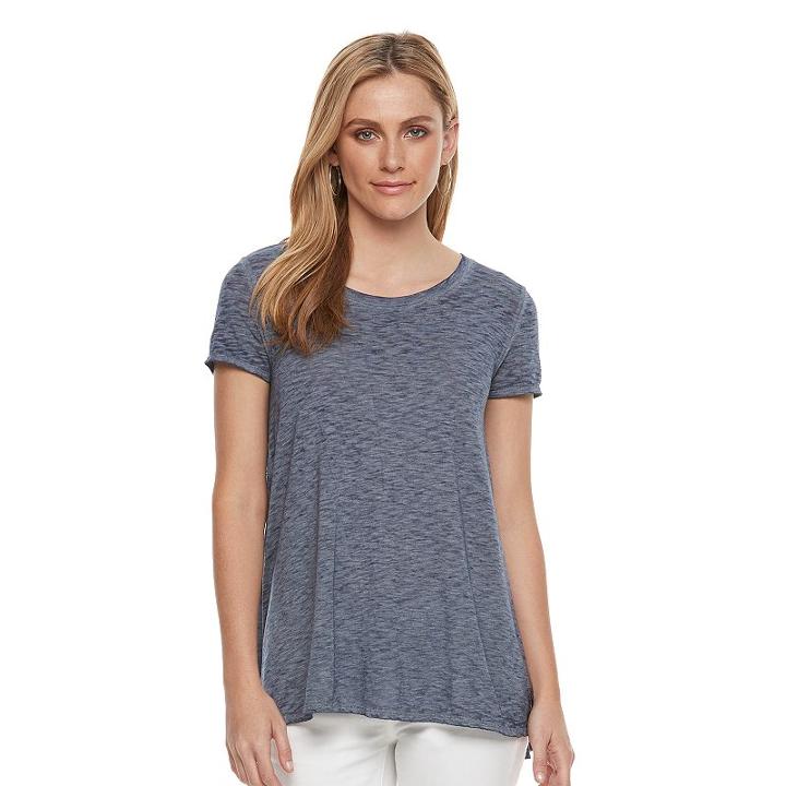 Women's Sonoma Goods For Life&trade; Drawstring Tee, Size: Xs, Dark Blue