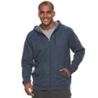Men's Tek Gear&reg; Ultra Soft Fleece Basic Full-zip Hoodie, Size: Large, Blue (navy)