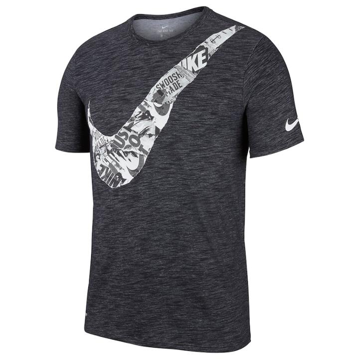 Men's Nike Training Tee, Size: Xxl, Grey (charcoal)