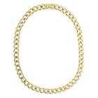 Lynx Yellow Ion-plated Stainless Steel Curb Chain Necklace - 24-in, Men's, Size: 24