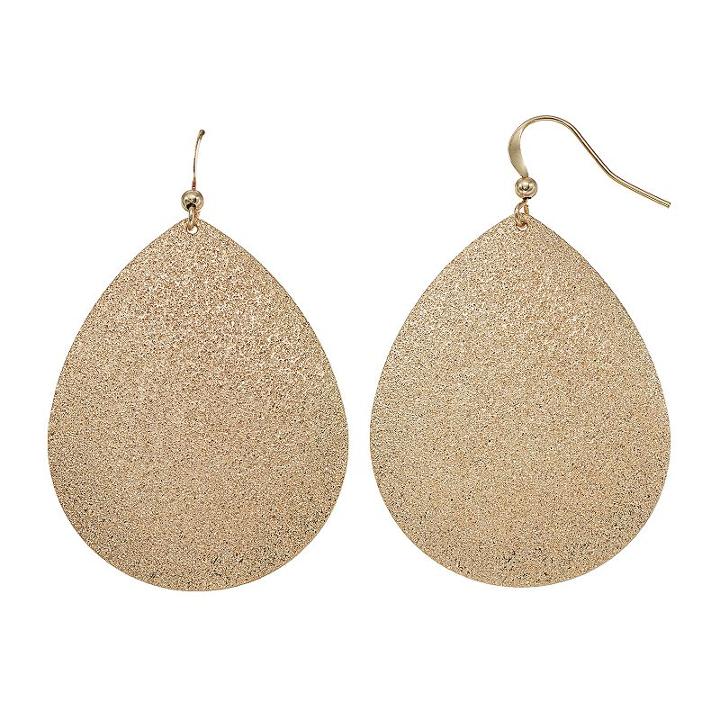 Apt. 9&reg; Textured Teardrop Earrings, Women's, Multicolor