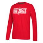 Men's Adidas Detroit Red Wings Dassler Long-sleeved Tee, Size: Medium