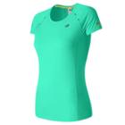 Women's New Balance Nb Ice Running Tee, Size: Large, Blue Other
