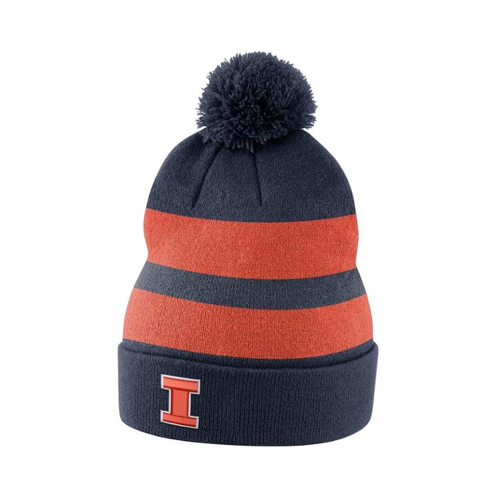 Adult Nike Illinois Fighting Illini Sideline Beanie, Men's, Blue (navy)
