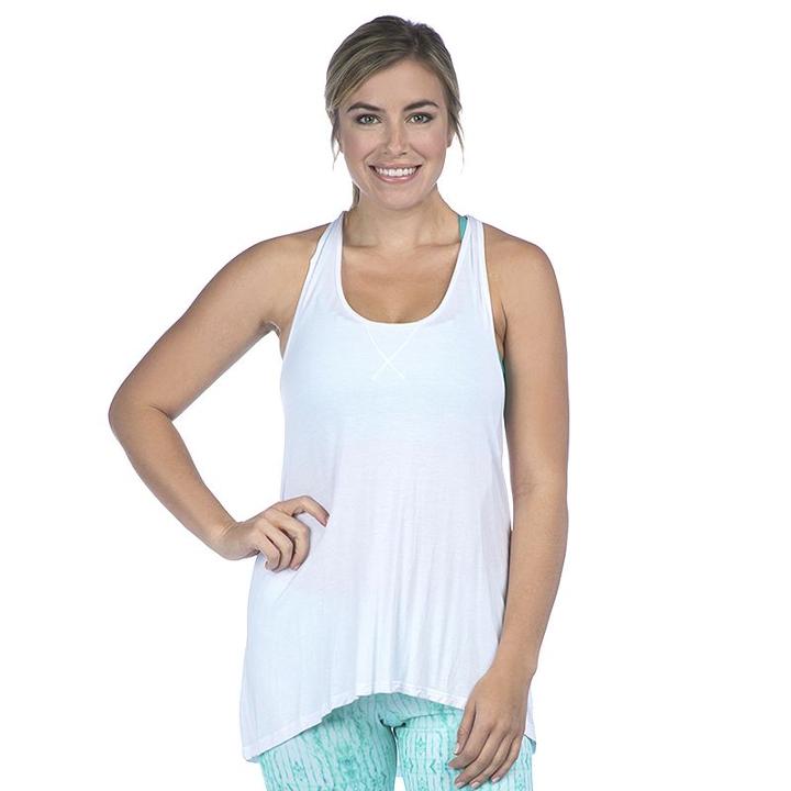 Women's Pl Movement By Pink Lotus Warrior One Yoga Tank, Size: Small, White