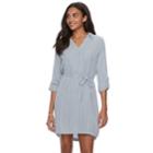 Women's Sonoma Goods For Life&trade; Shirtdress, Size: Medium, Dark Blue