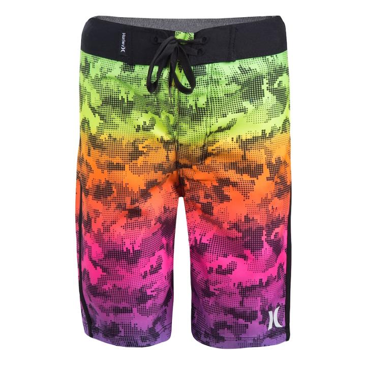 Boys 4-7 Hurley Micro Camo Abstract Board Shorts, Size: 6, Multi