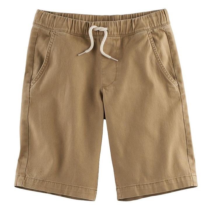Boys 8-20 Urban Pipeline Stretch Twill Pull-on Shorts, Size: Large, Med Beige