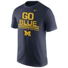 Men's Nike Michigan Wolverines Local Verbiage Tee, Size: Large, Blue (navy)