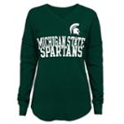 Juniors' Michigan State Spartans Split Tee, Women's, Size: Xl, Green Oth
