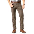 Men's Dockers&reg; Jean Cut D2 Straight-fit Stretch Twill Pants, Size: 32x30, Dark Beige