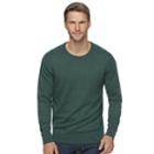 Men's Sonoma Goods For Life&trade; Coolmax Classic-fit Crewneck Sweater, Size: Small, Dark Green