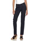 Women's Apt. 9&reg; Curvy Fit Straight-leg Jeans, Size: 6 T/l, Dark Blue