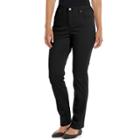 Gloria Vanderbilt Amanda 2.0 Slim Pants - Women's, Size: 14 T/l, Grey (charcoal)